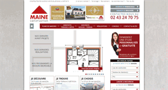 Desktop Screenshot of maine-construction.fr