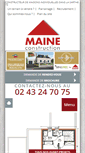 Mobile Screenshot of maine-construction.fr