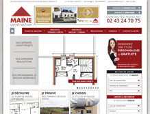 Tablet Screenshot of maine-construction.fr